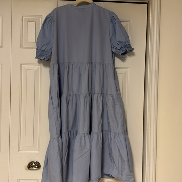 Who what wear blue XXL button front dress - Picture 6 of 7